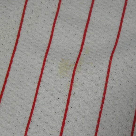 VINTAGE RARE MAJESTIC ANAHEIM ANGELS PINSTRIPE BASEBALL JERSEY IN SIZE L - Picture 4 of 10